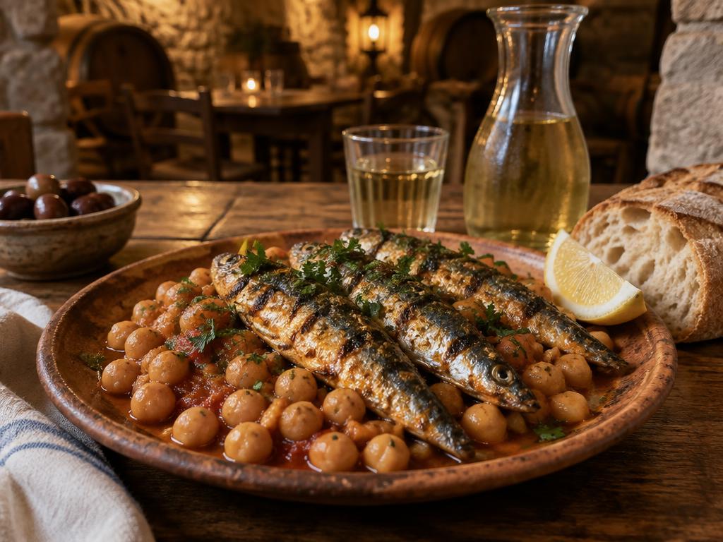 Representative traditional greek food for Diporto