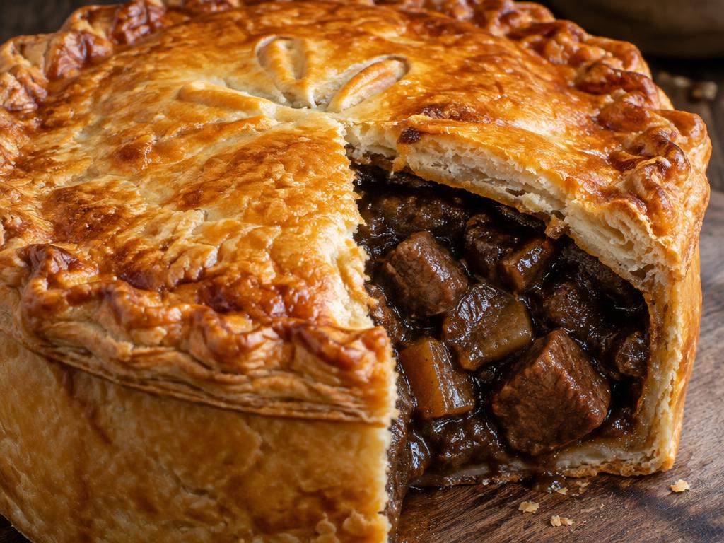 Beef & Guinness pie