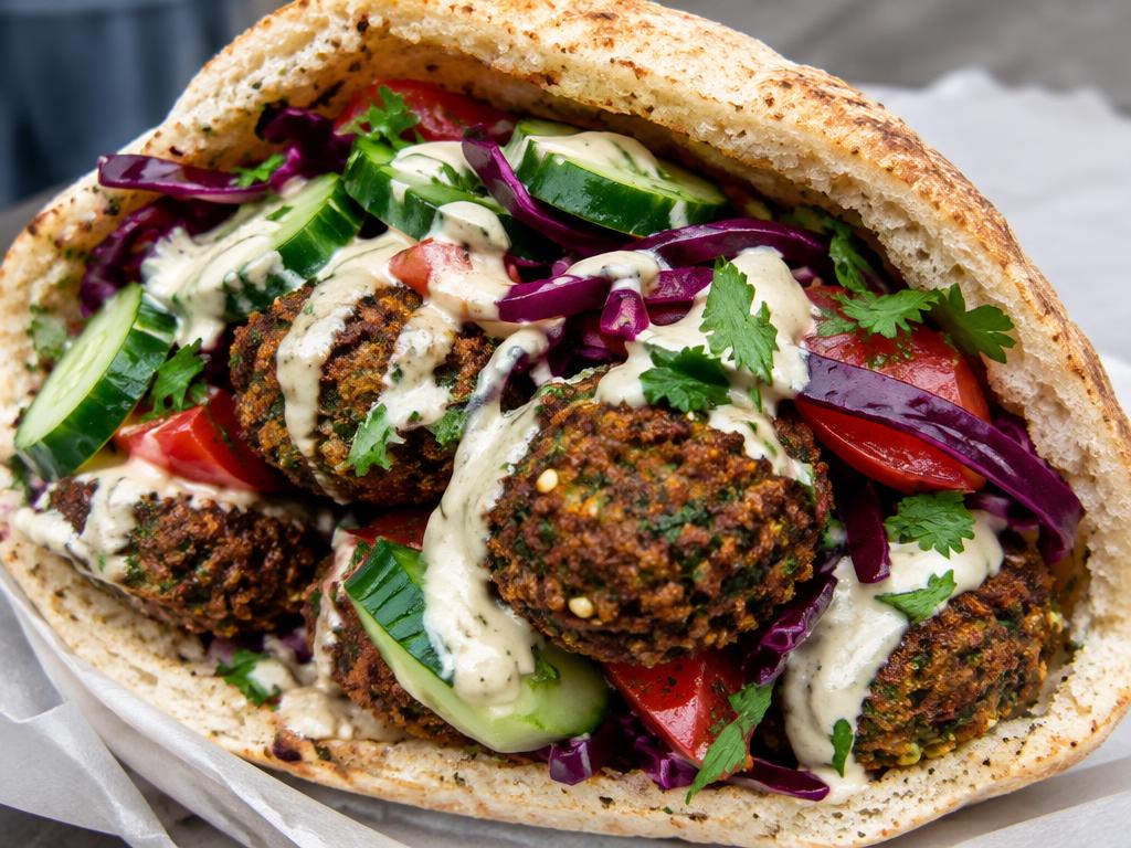 Representative middle eastern food for L'As du Fallafel