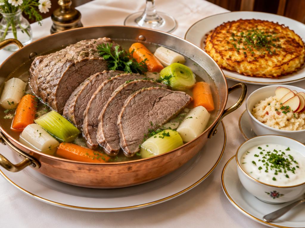 Representative austrian classic food for Plachutta Wollzeile