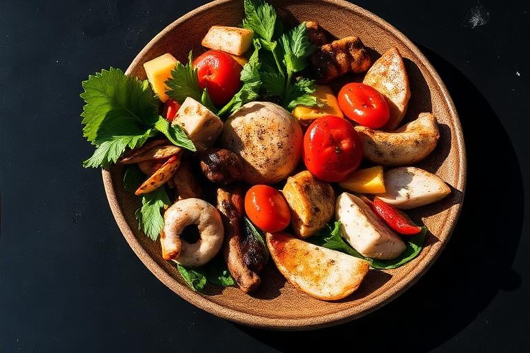 Representative mediterranean / seafood food for Nautika Restaurant