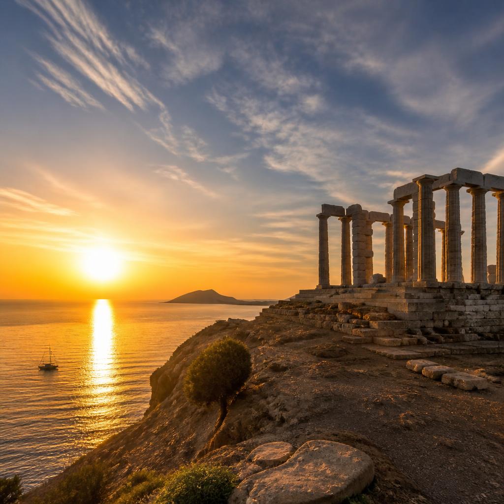 Temple of Poseidon & Cape Sounion Sunset Tour