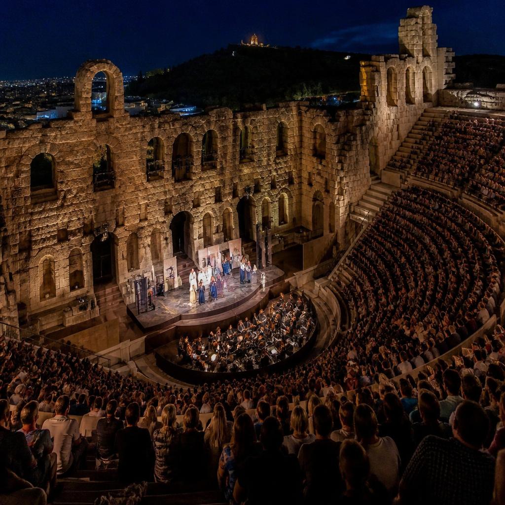 Open-Air Ancient Greek Theatre Performance