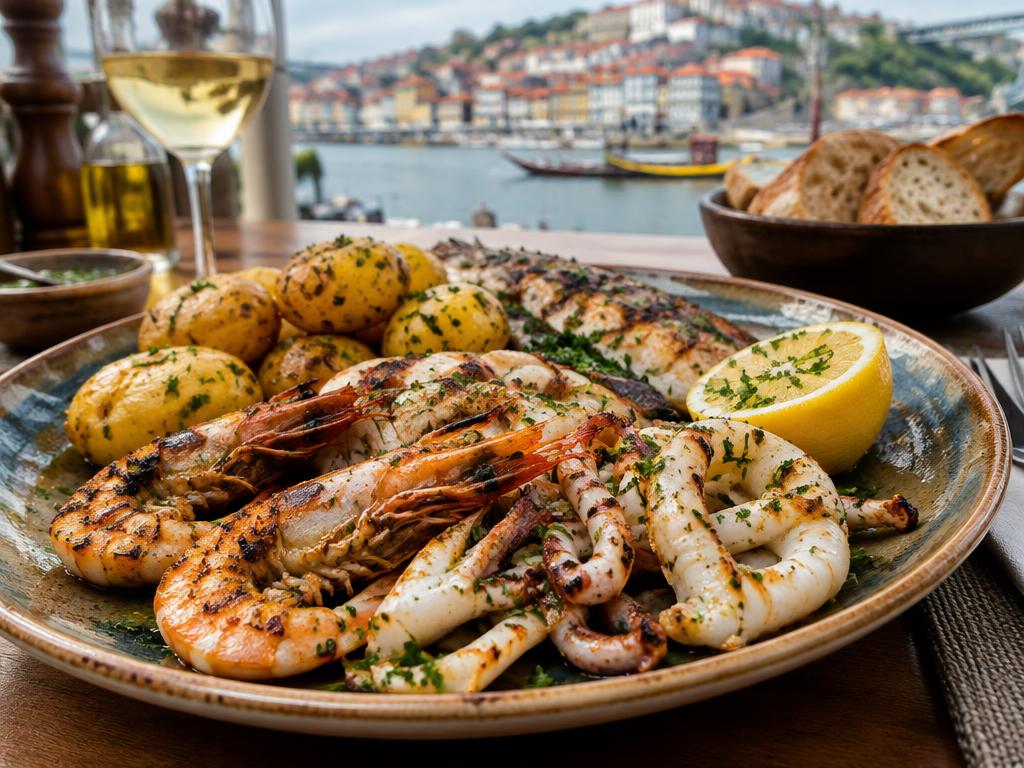 Representative portuguese / seafood food for Taberna dos Mercadores
