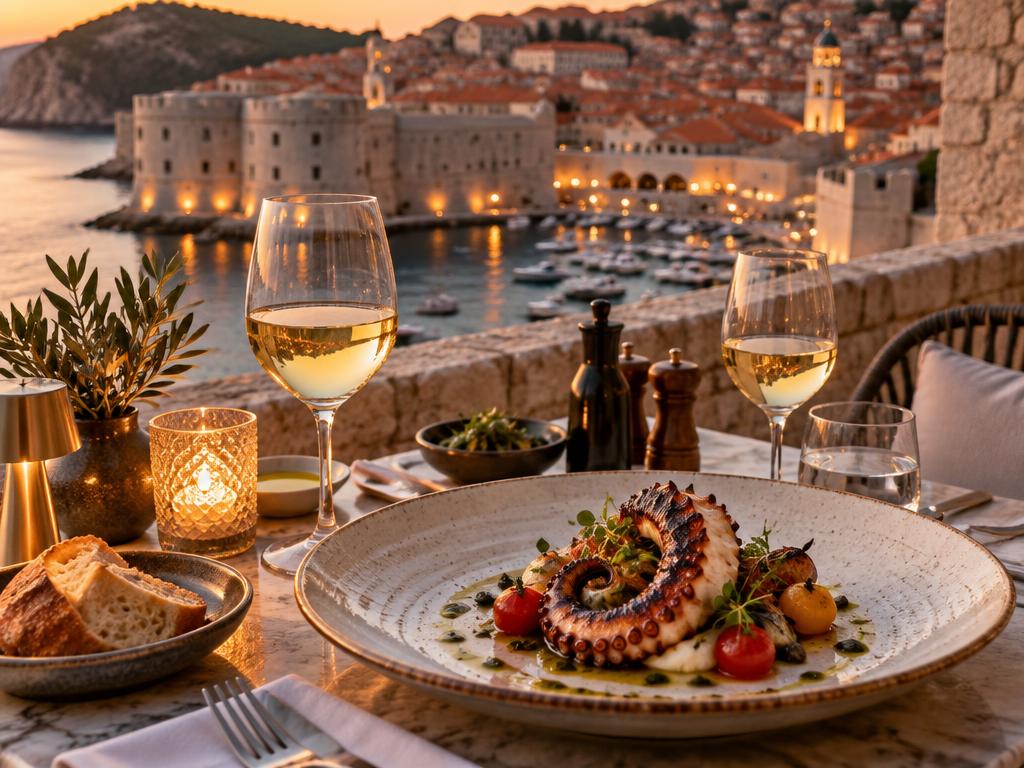 Representative modern dalmatian food for Restaurant 360