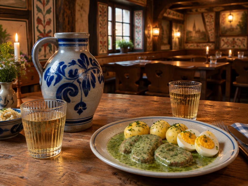 Representative hessian tavern food for Zum Gemalten Haus