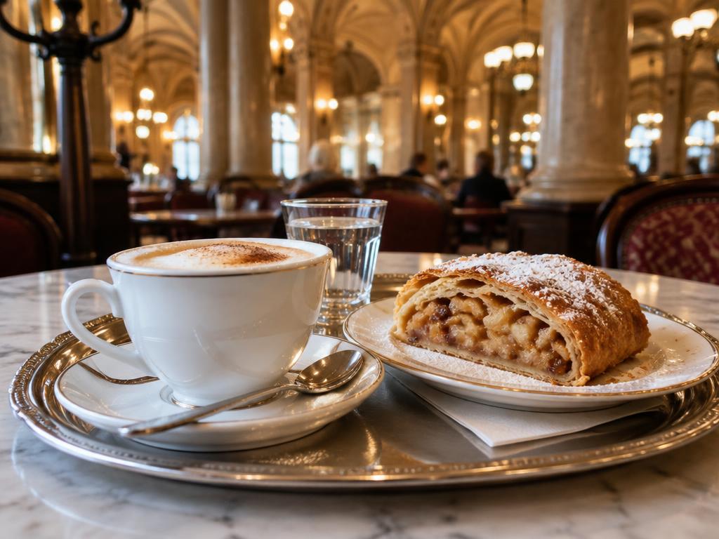 Representative viennese coffee house food for Café Central