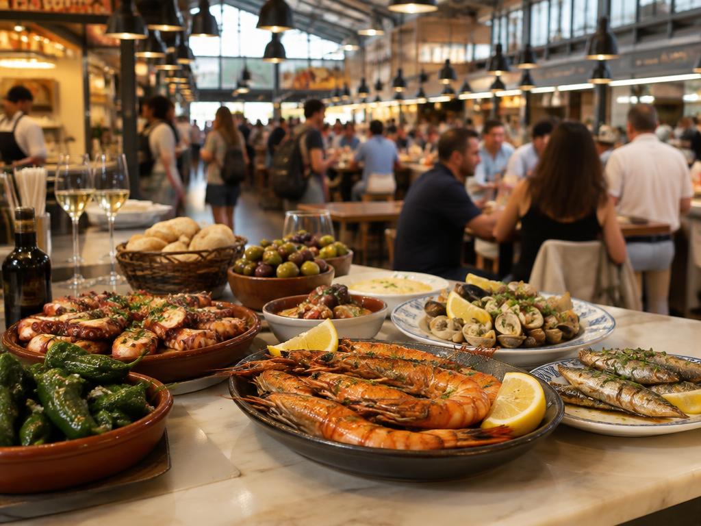 Representative food hall food for Time Out Market