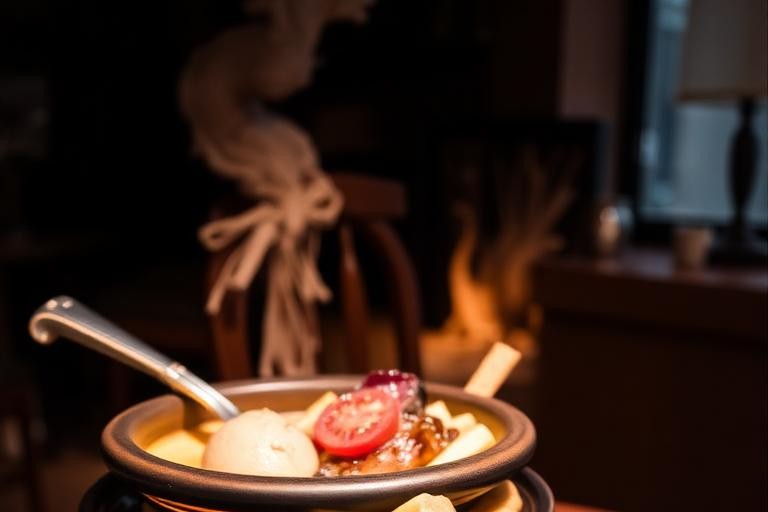 Representative swiss / fondue food for Café du Soleil