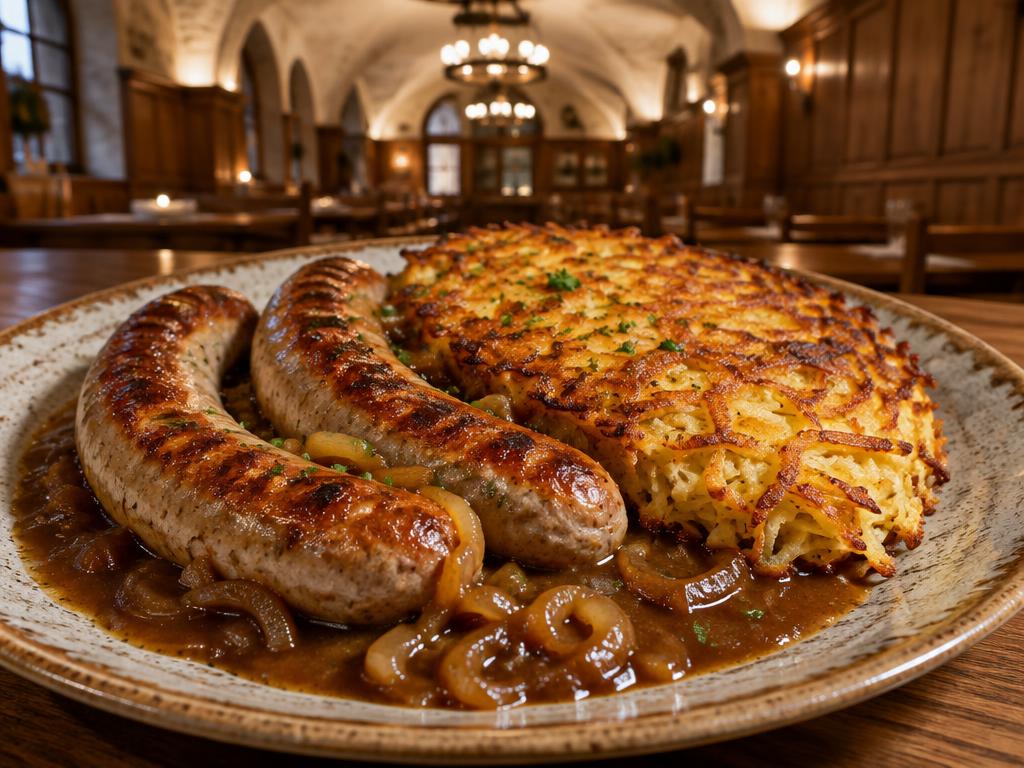 Representative swiss brewery food for Zeughauskeller
