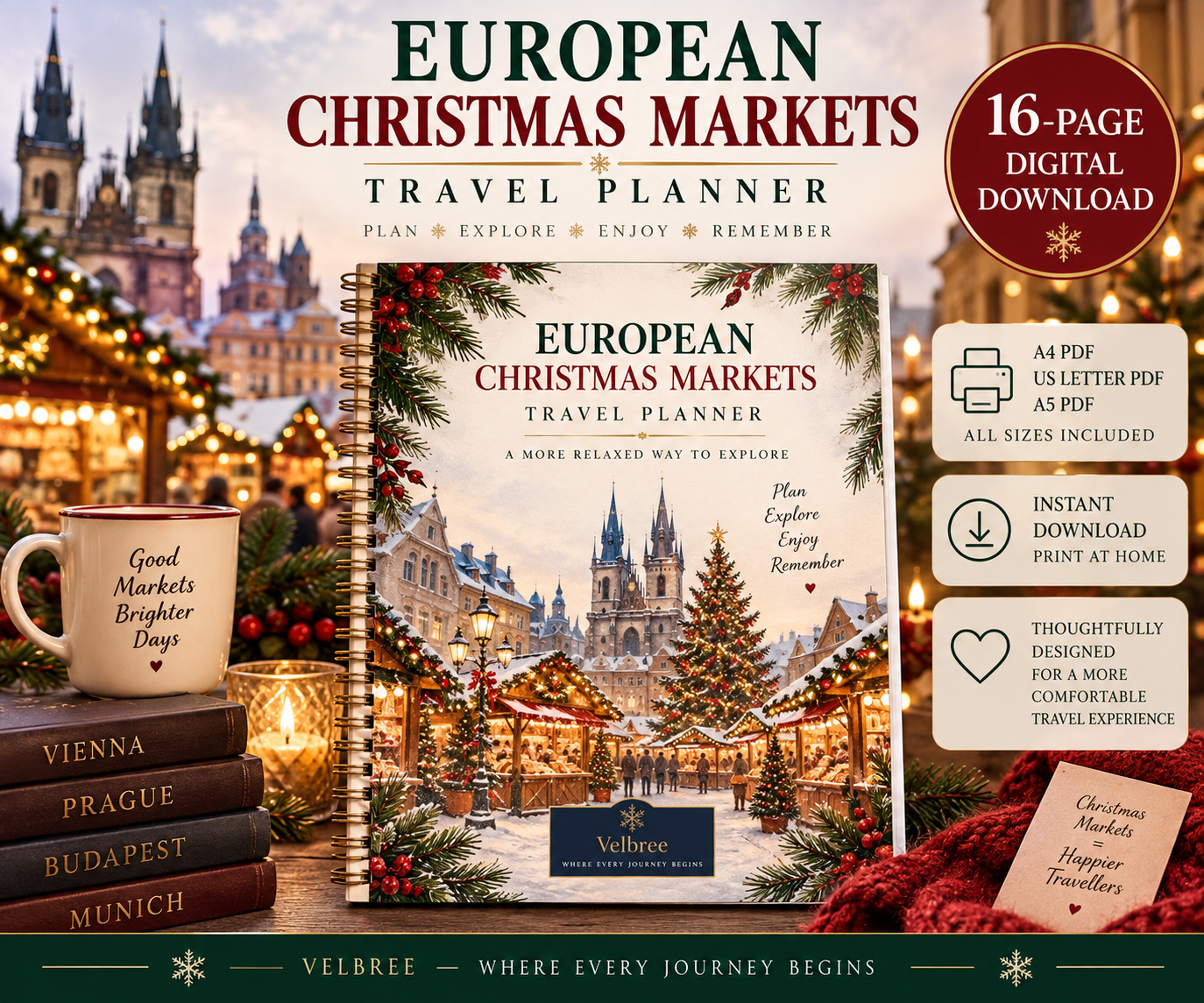 European Christmas Markets travel planner listing artwork