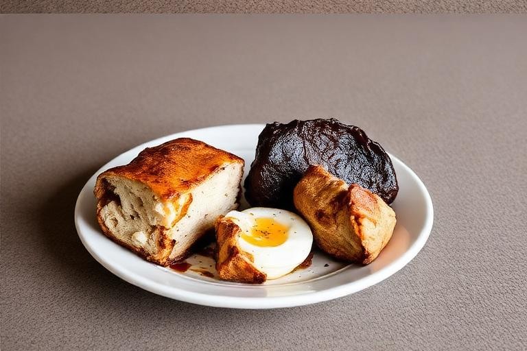 Representative traditional czech food for U Fleků