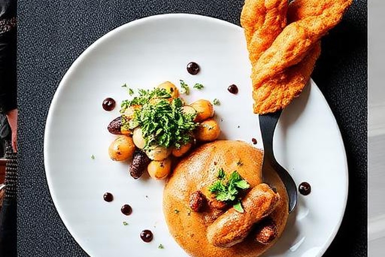 Representative vegan fine dining food for Kopps
