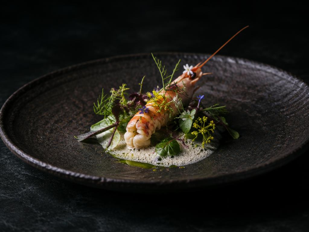 Representative new nordic tasting menu food for Maaemo
