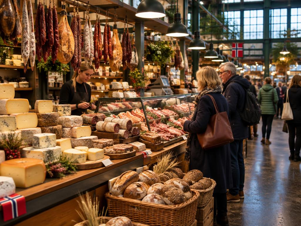 Representative food hall food for Mathallen Oslo