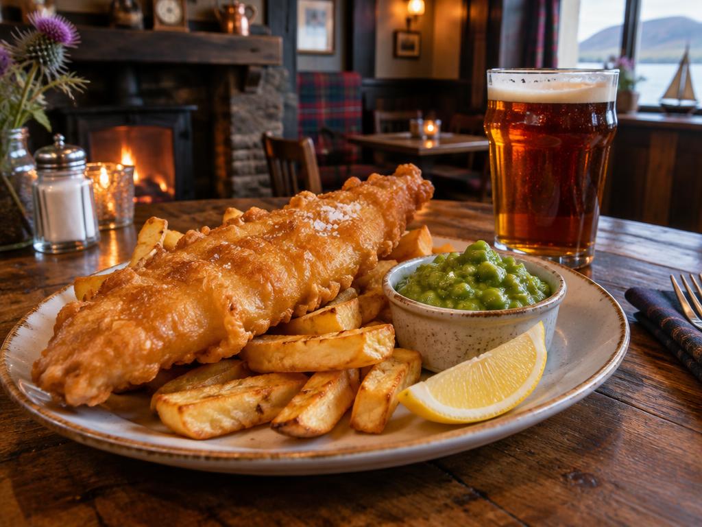 Representative scottish gastropub food for The Scran & Scallie