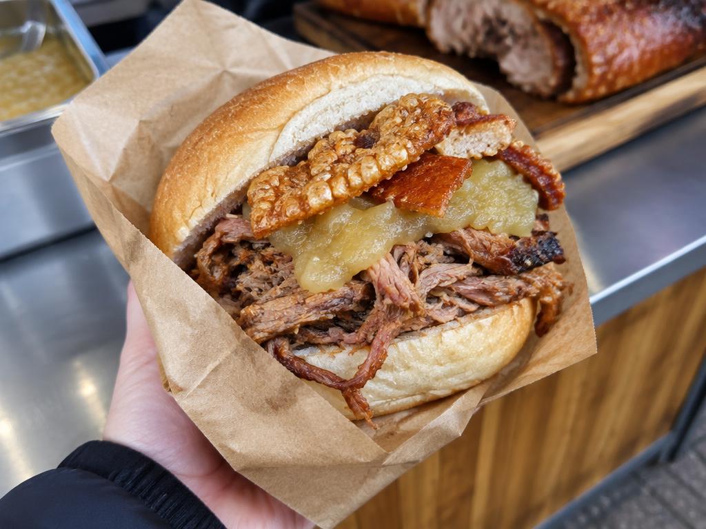 Representative hog roast rolls food for Oink