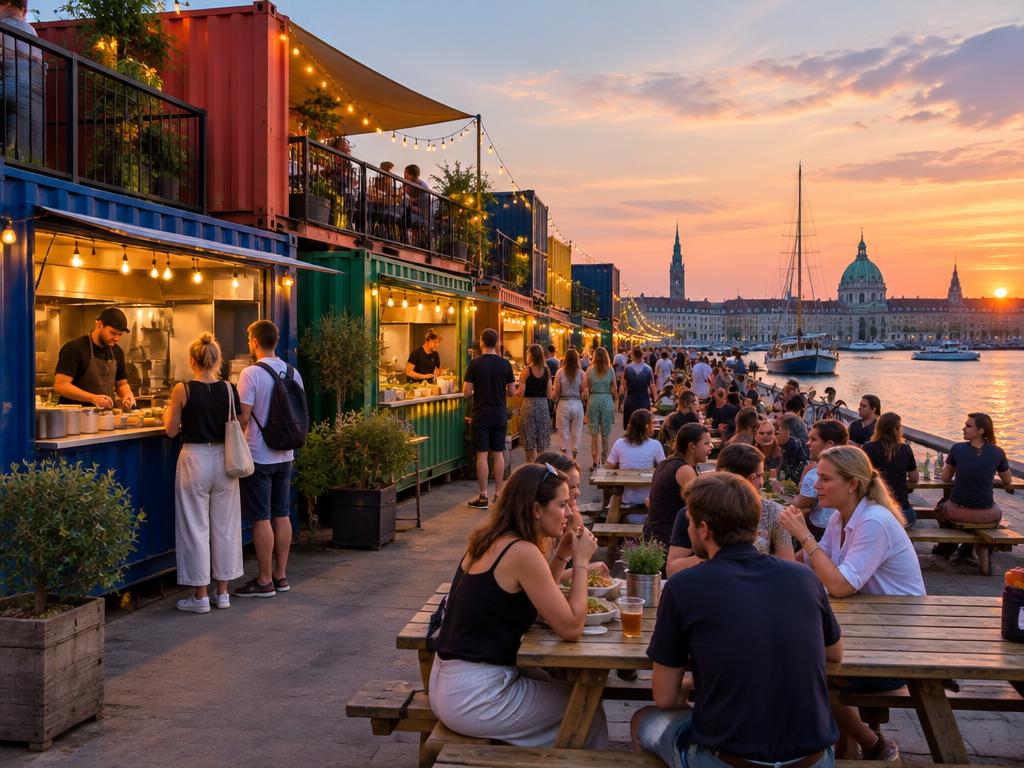 Representative street food market food for Reffen